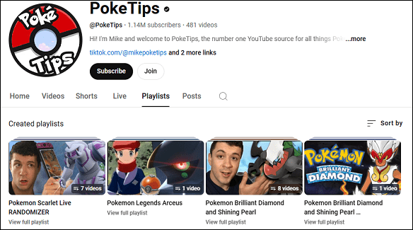 Watch Pokemon videos on PokeTips