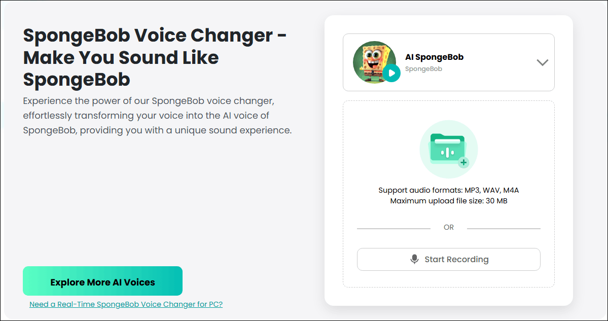 Use Fineshare to convert your voice