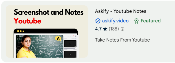 Askify YouTube Notes