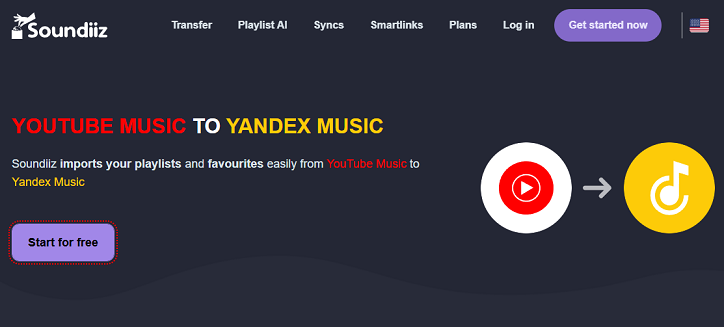 Transfer YouTube Music to Yandex Music with Soundiiz