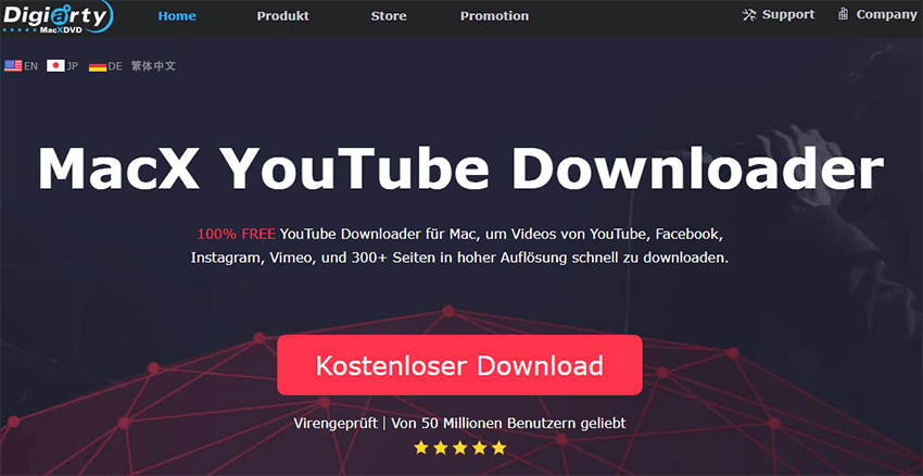 Die offizielle Website von MacX YouTube Downloader