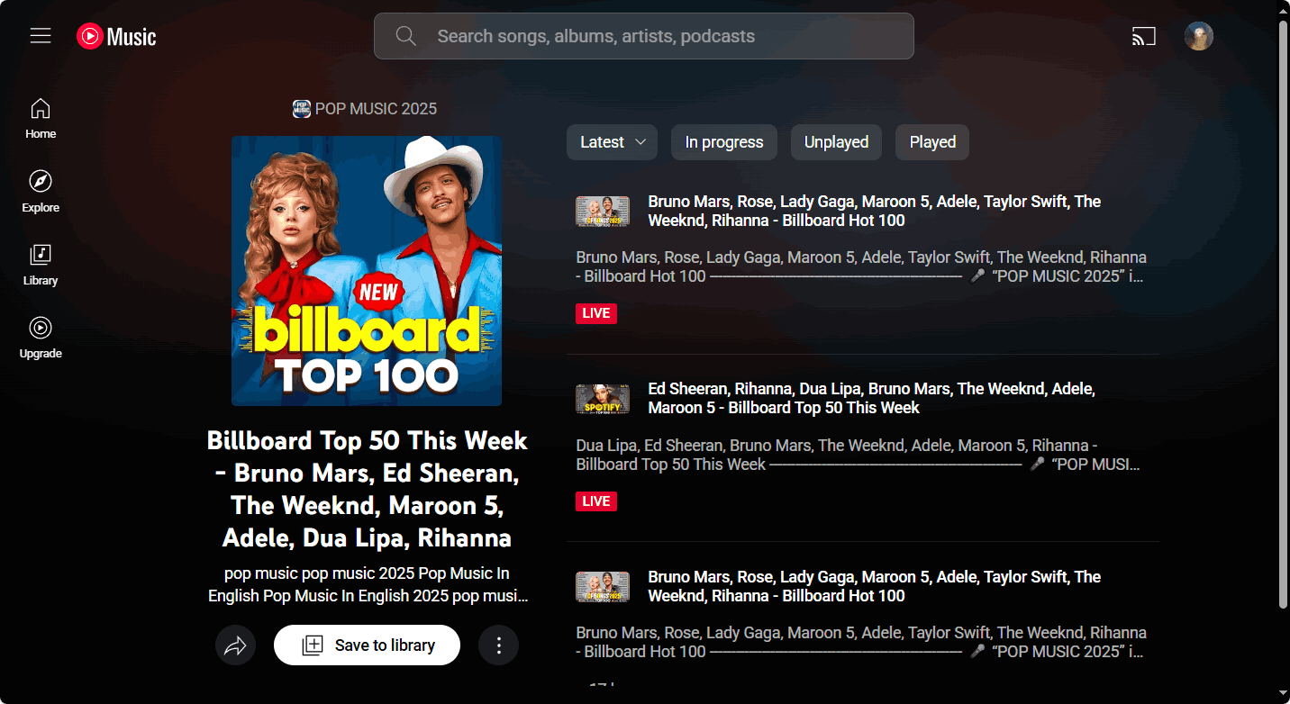 Best Billboard Top 50 This Week’s episodes list