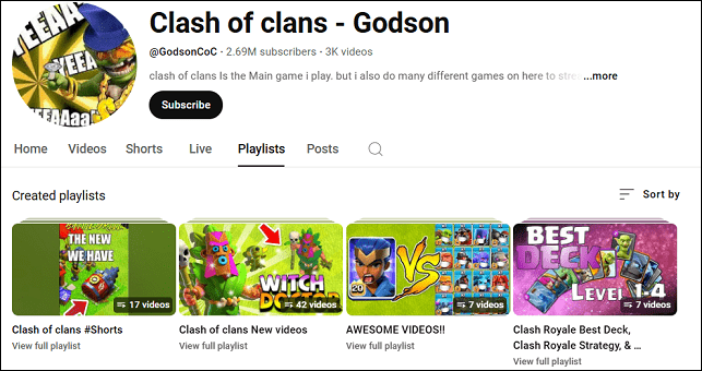 Watch Clash of Clans YouTube videos on Clash of clans – Godson