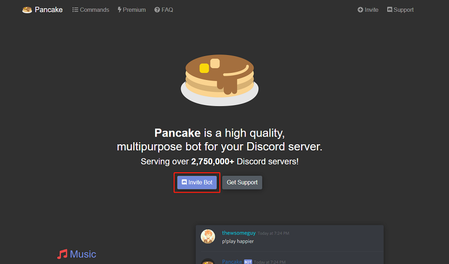 Pancake Discord bot