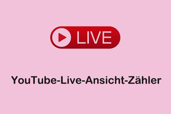 Online-YouTube-Live-Ansicht-Zähler zur Bewertung der Live- Performance