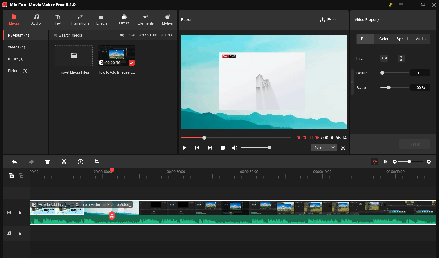 Editing videos with MiniTool MovieMaker