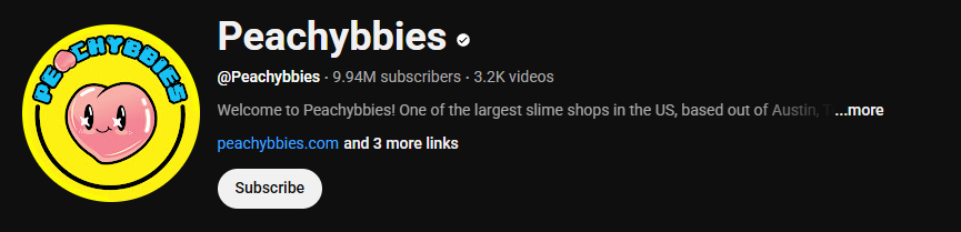 The channel profile of Peachybbies