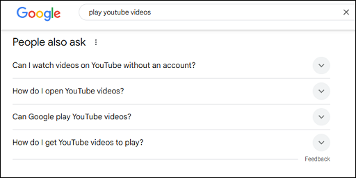 Find long tail keywords in the “People also ask” section of Google browser