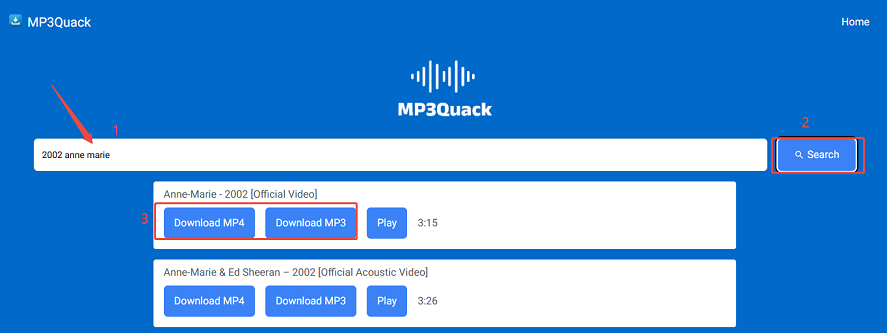 Download videos from YouTube with MP3Quack