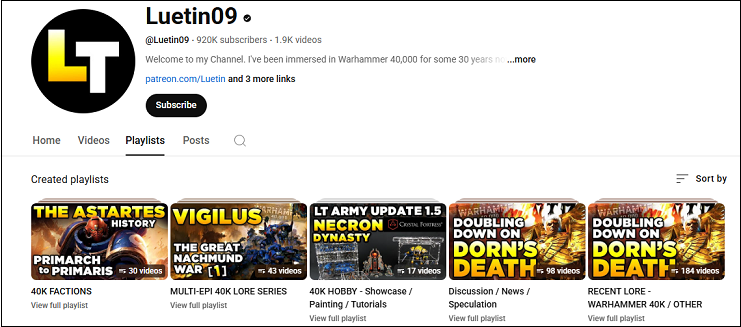 Watch Warhammer videos on Luetin09