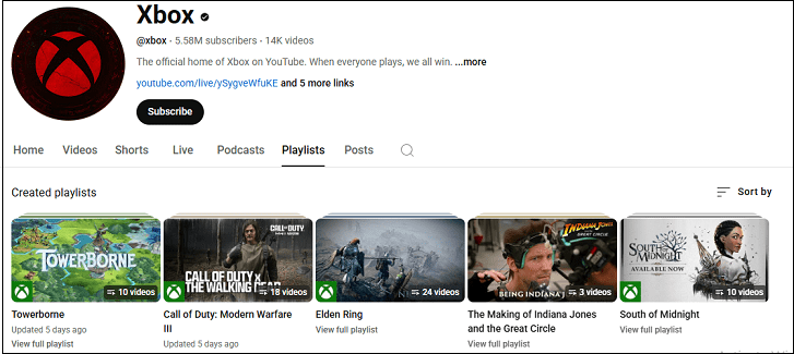 Subscribe to the official Xbox YouTube channel – Xbox