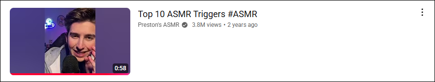 Top 10 ASMR Triggers on YouTube