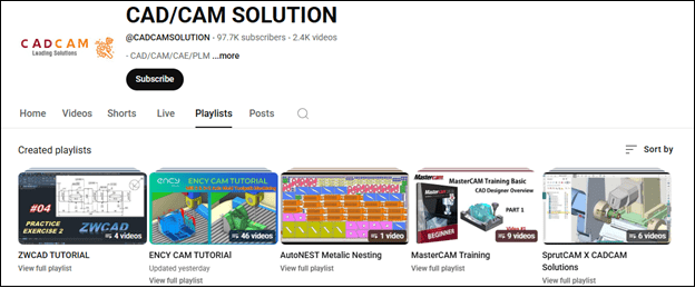 Go to CAD/CAM SOLUTION to learn CAD