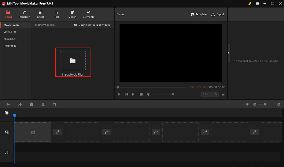 Haga clic en Importar archivos multimedia