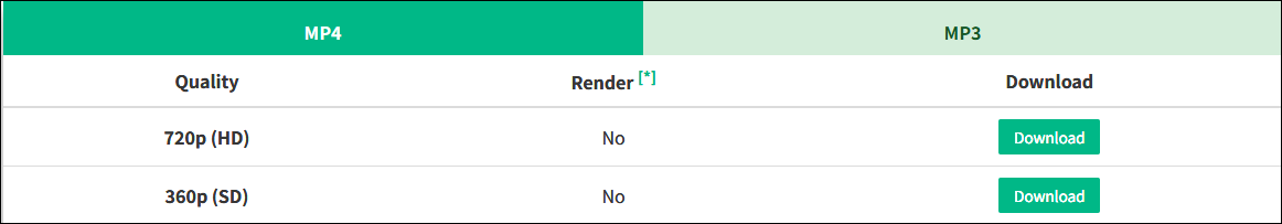 Choose to save the file in MP4 or MP3 format in FBDownloader
