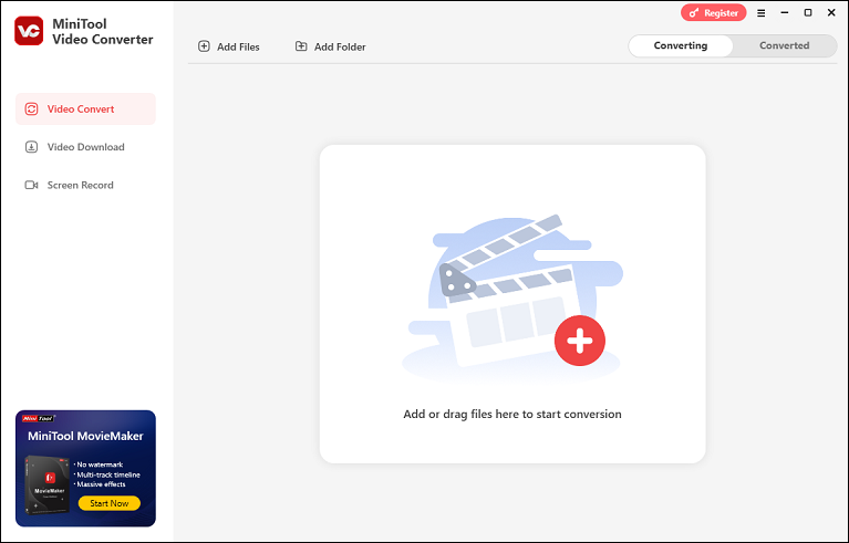 MiniTool Video Converter’s main interface