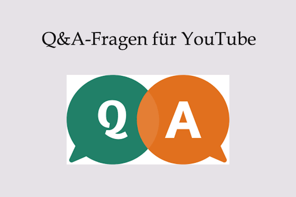 50 Beste Q&A Fragen für YouTube-Videos/Vlogs