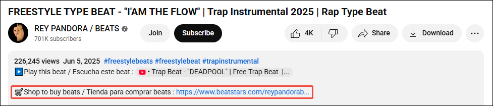 Click the purchase link from the YouTube description