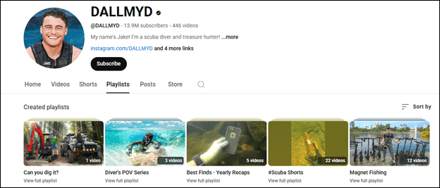 Go to DALLMYD to watch scuba diving videos