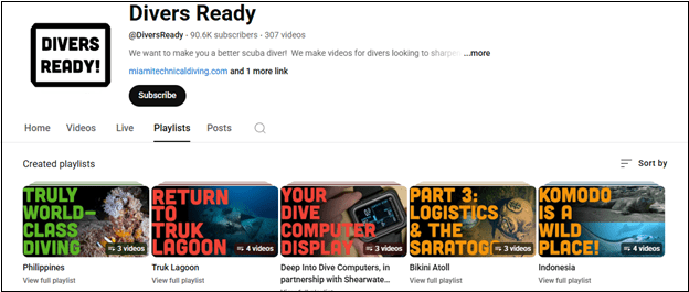 Watch scuba diving videos on Divers Ready