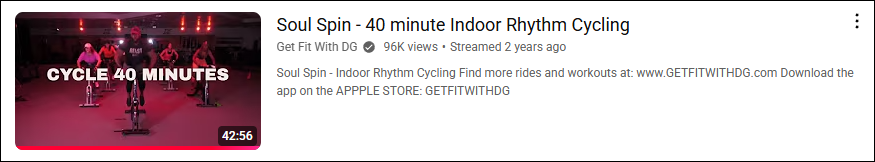 Soul Spin 40 minute Indoor Rhythm Cycling on YouTube