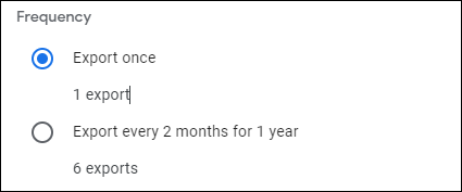 escolha a frequência
