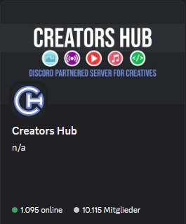 Der Discord-Server Creators Hub