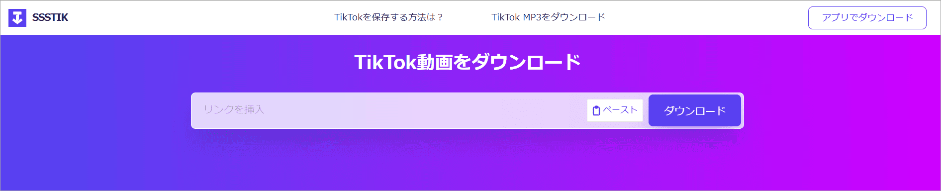 SSSTikのメイン画面