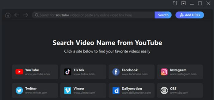 The main interface of EaseUS Video Downloader