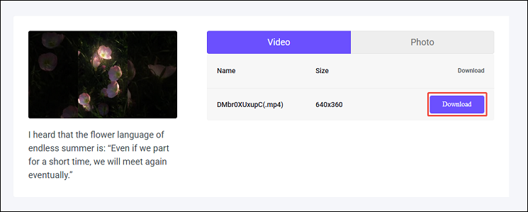Wählen Sie Ihre bevorzugte Download-Option und klicken Sie auf die Schaltfläche Download daneben.