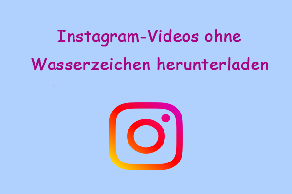 Eine vollständige Anleitung zum Herunterladen von Instagram-Videos ohne Wasserzeichen