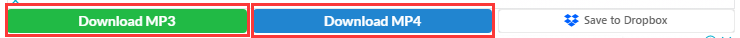 Wählen Sie Download MP3 oder Download MP4