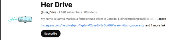 Go to Her Drive to watch trucking videos