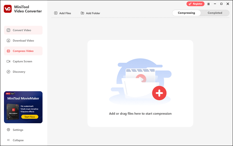 The main interface of MiniTool Video Converter