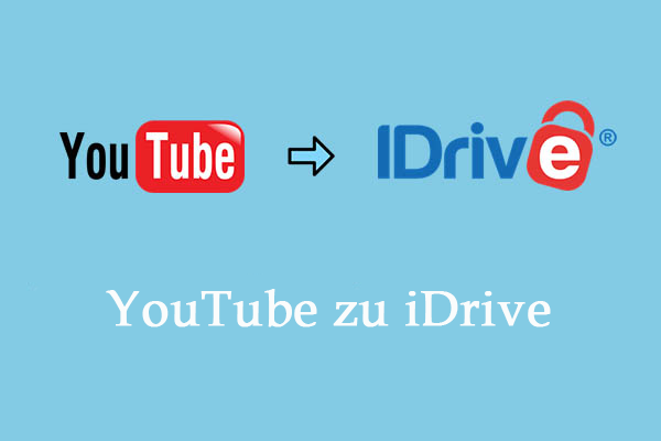 Wie man Videos und Musik von YouTube zu iDrive für Backup hinzufügt