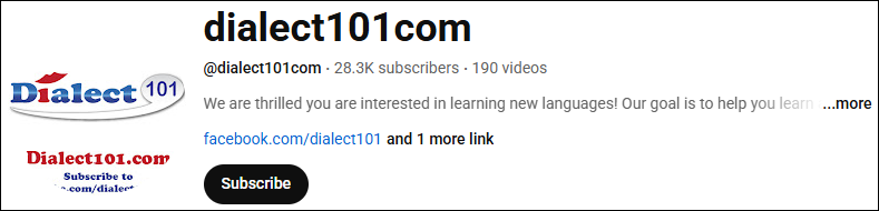 Go to dialect101com YouTube channel to learn Bengali
