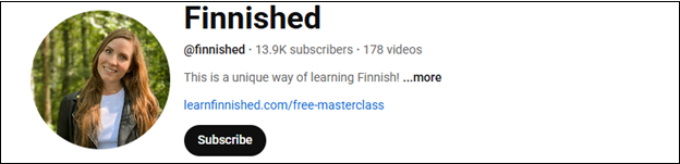 Go to Finnished to learn Finnish
