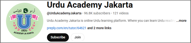 Learn Urdu at Urdu Academy Jakarta