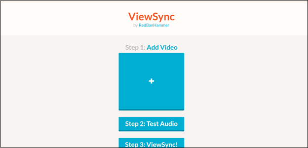 The main interface of ViewSync