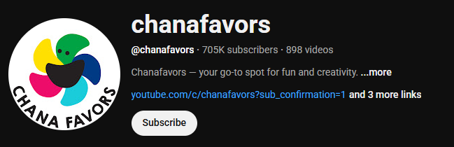Go to the YouTube channel chanafavors to learn paper cutting
