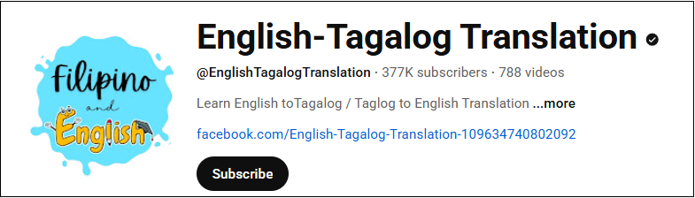 Go to English-Tagalog Translation to learn Filipino