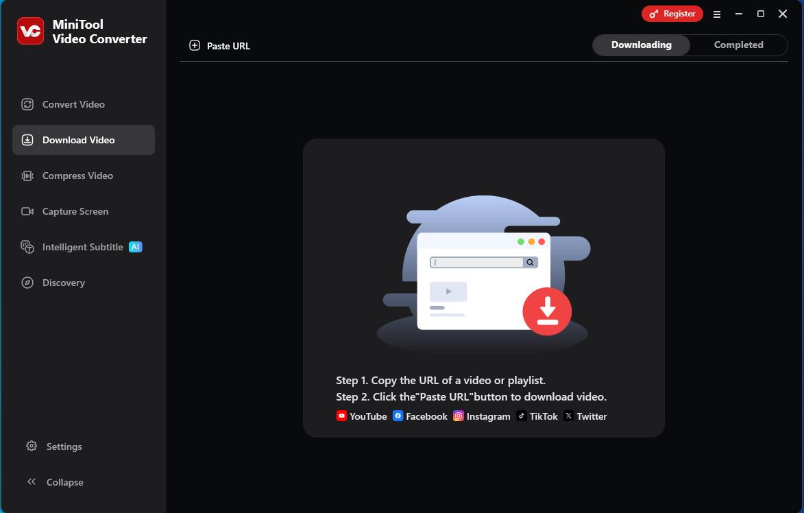 Go to MiniTool Video Converter to save free singing lessons on YouTube