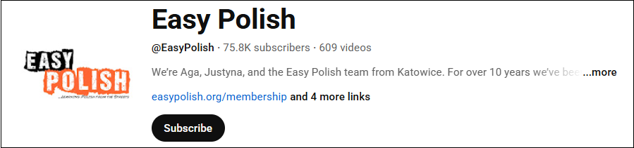 The channel interface of Easy Polish