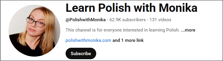 Go to Learn Polish with Monika to learn Polish
