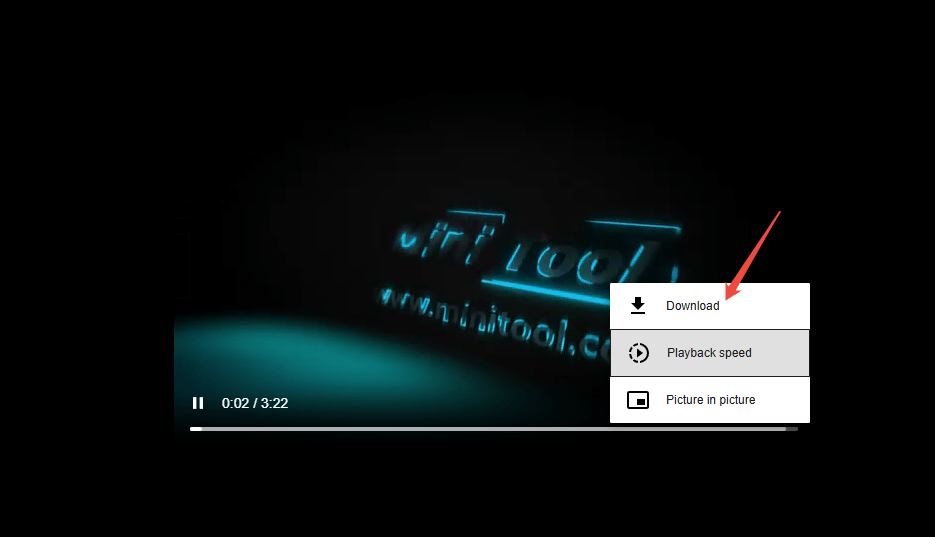 Click on More > Download to download the YouTube video on viddown.net