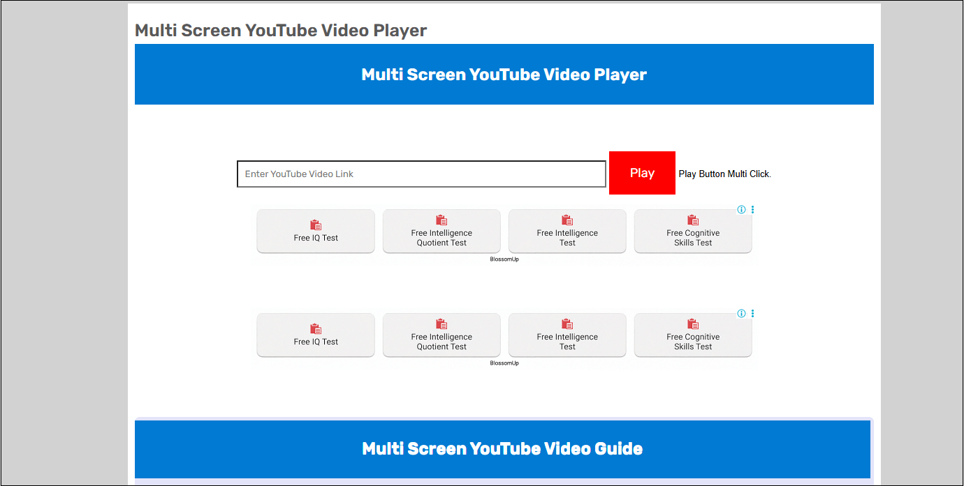 Go to MX Player to watch multiple YouTube videos