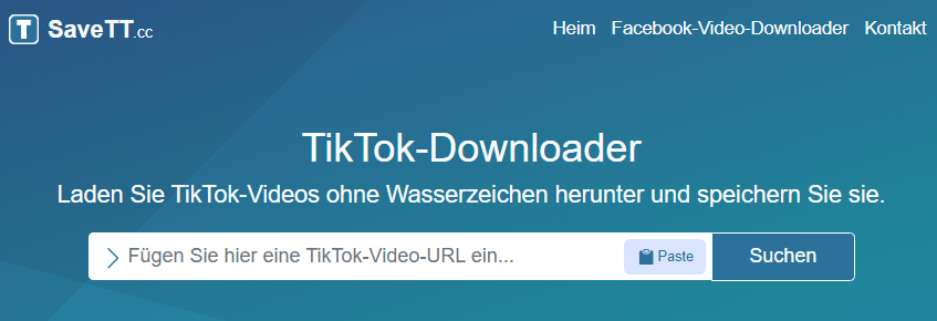 Die Hauptoberfläche von SaveTT