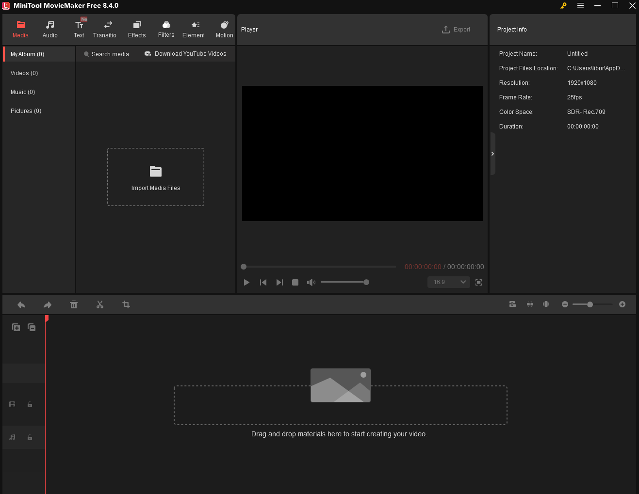 Go to MiniTool MovieMaker to edit your Halloween videos