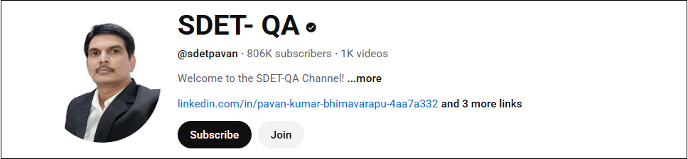 Go to SDET- QA to watch software testing videos