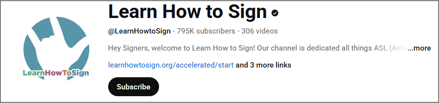 Go to Learn How to Sign to learn ASL